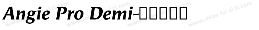 Angie Pro Demi字体转换